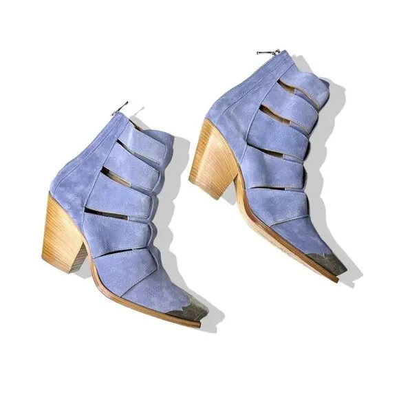 Free People FP Collection Brayden Fisherman Suede Ankle Western Boots - Picture 2 of 8